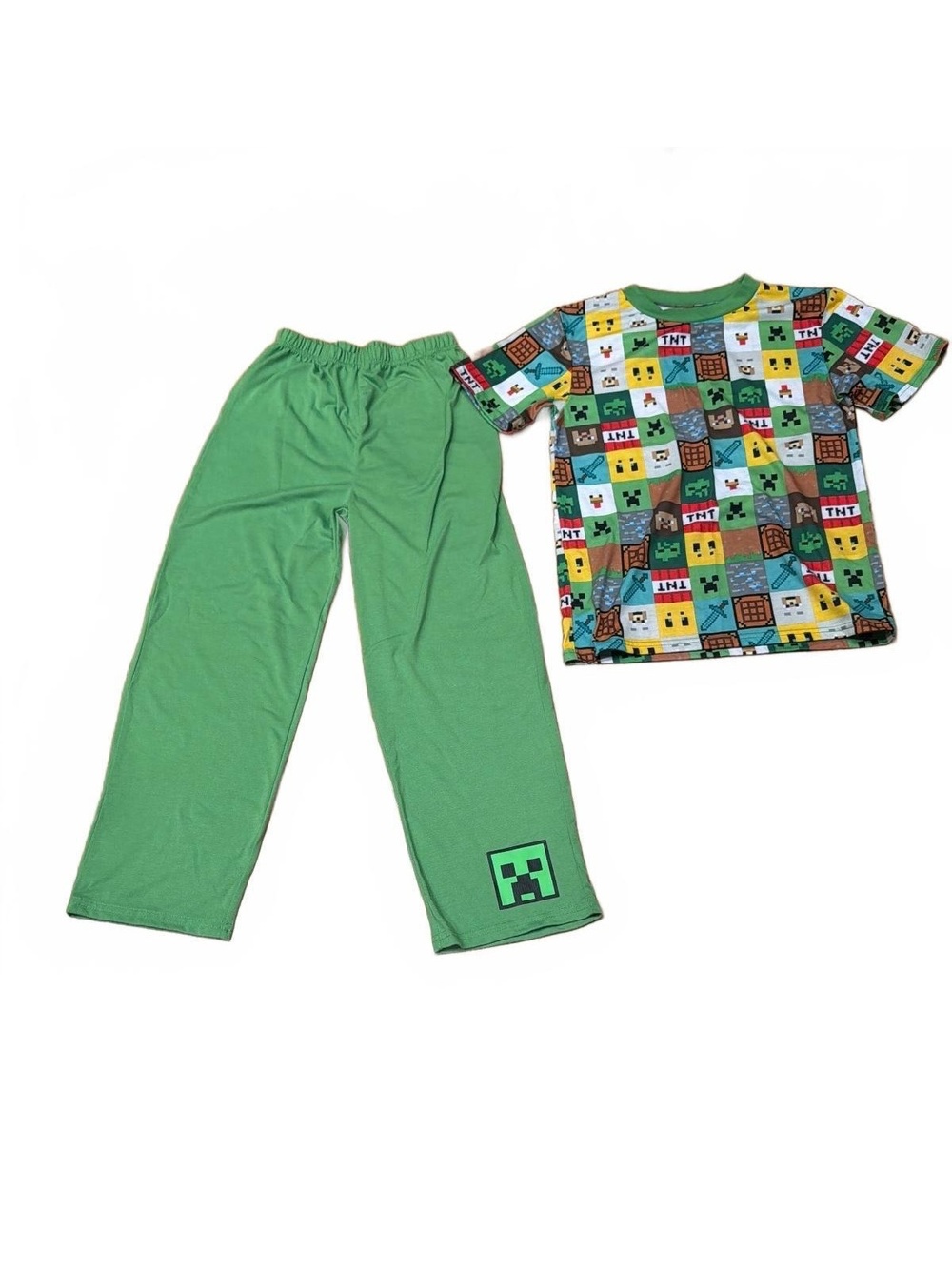 Minecraft Kids Pajama Set Medium 8/10 Youth 8 years